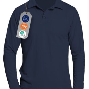 HITZESCHUTZ - NATURAL Polo Shirt longsleeve Men